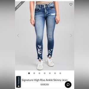 Signature High Rise Ankle Skinny Jean
KANCAN size 26
